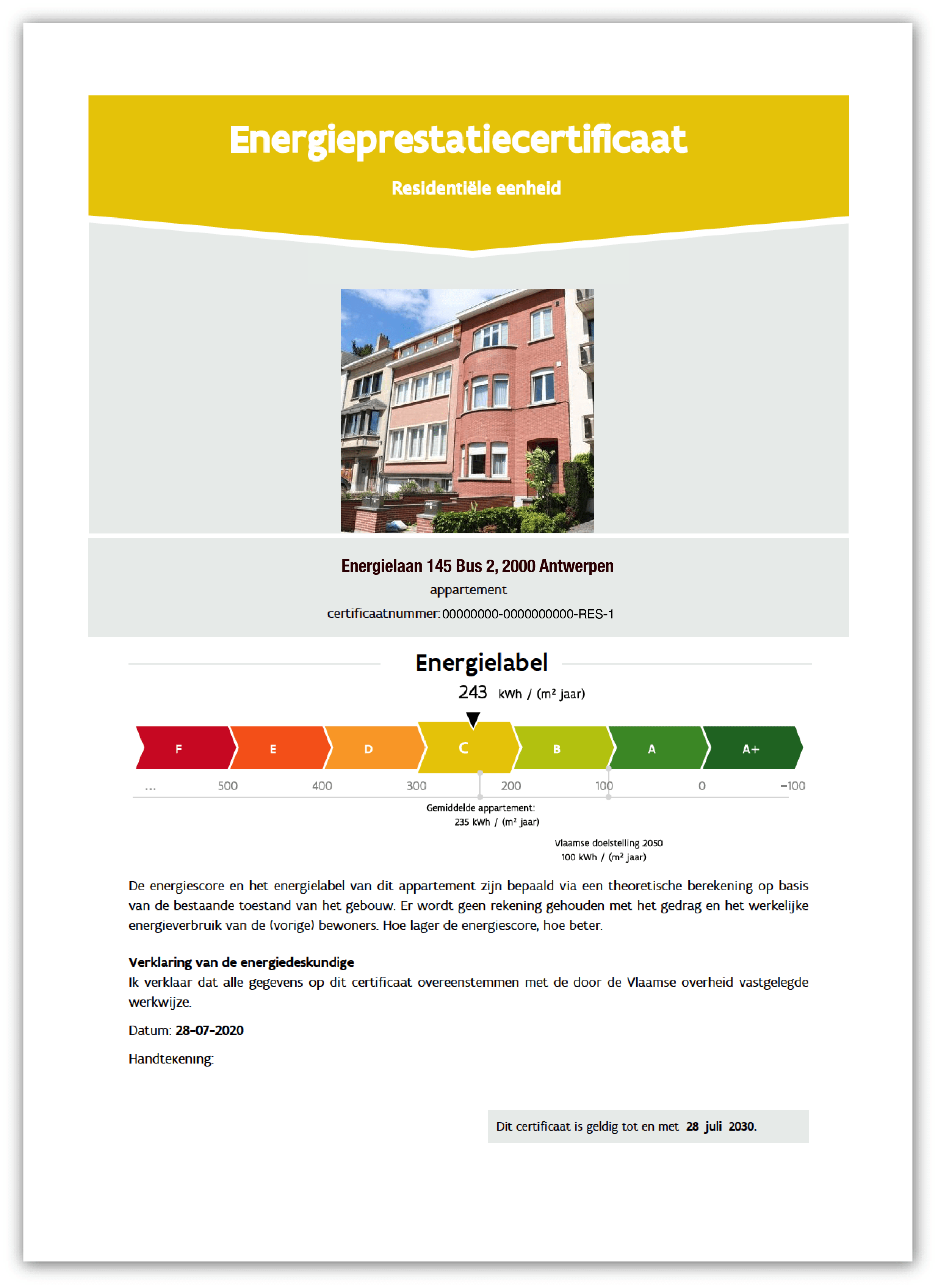 prijs epc attest antwerpen keuring EPC certificaat aanvragen